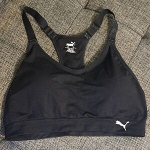 Puma Women's Black and White Sports Bra Set